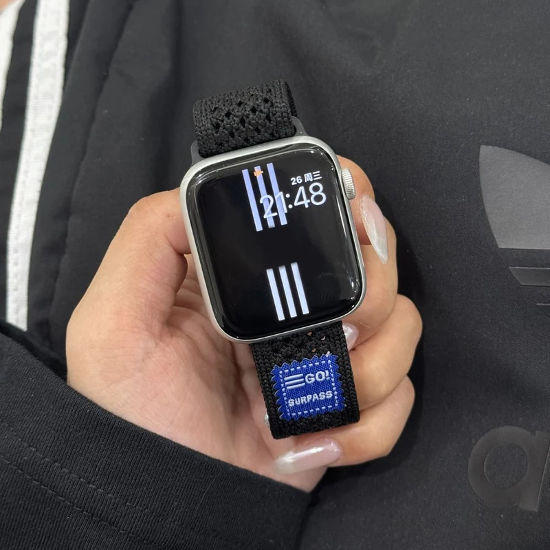 Mega Sympathisch Apple Smartwatch Nylon Universell Armband