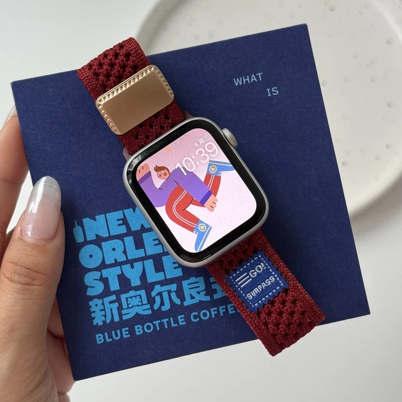 Mega Sympathisch Apple Smartwatch Nylon Universell Armband