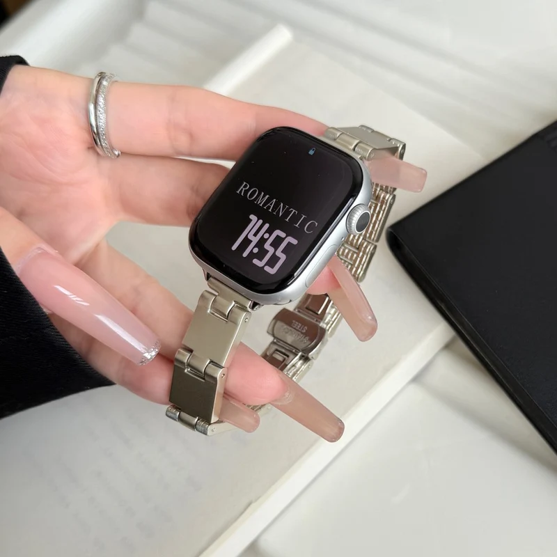 Unglaublich Haltbar Apple Smartwatch Metall Universell Armband