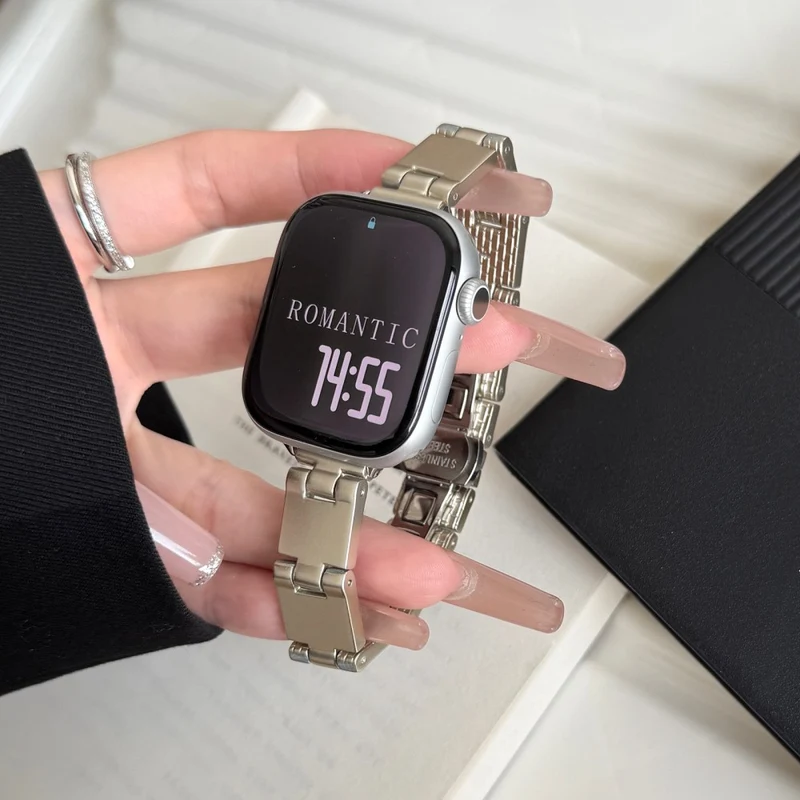 Unglaublich Haltbar Apple Smartwatch Metall Universell Armband