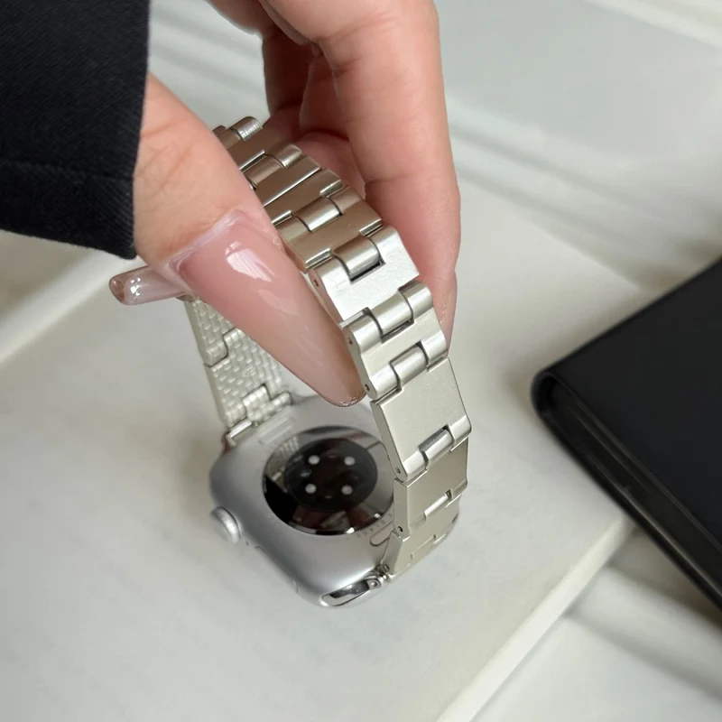 Unglaublich Haltbar Apple Smartwatch Metall Universell Armband