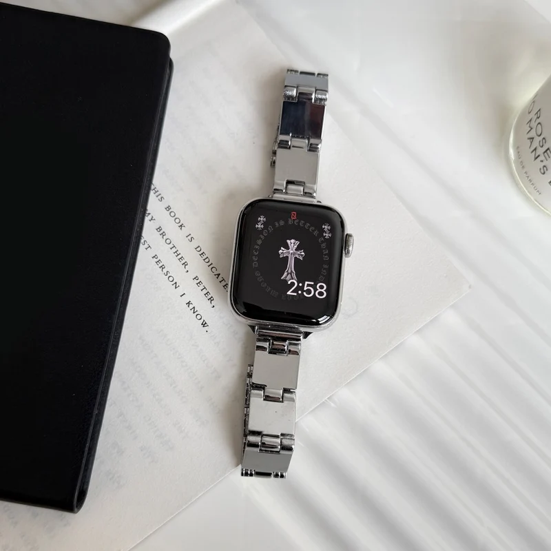 Unglaublich Haltbar Apple Smartwatch Metall Universell Armband