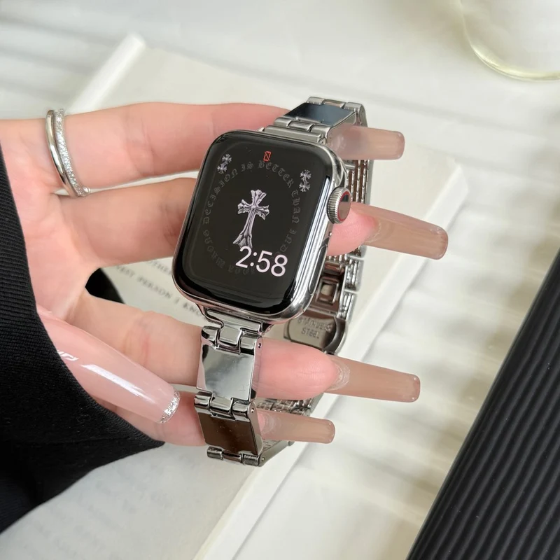 Unglaublich Haltbar Apple Smartwatch Metall Universell Armband