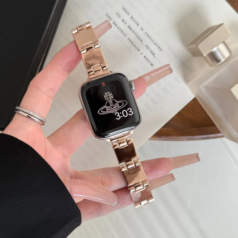 Unglaublich Haltbar Apple Smartwatch Metall Universell Armband
