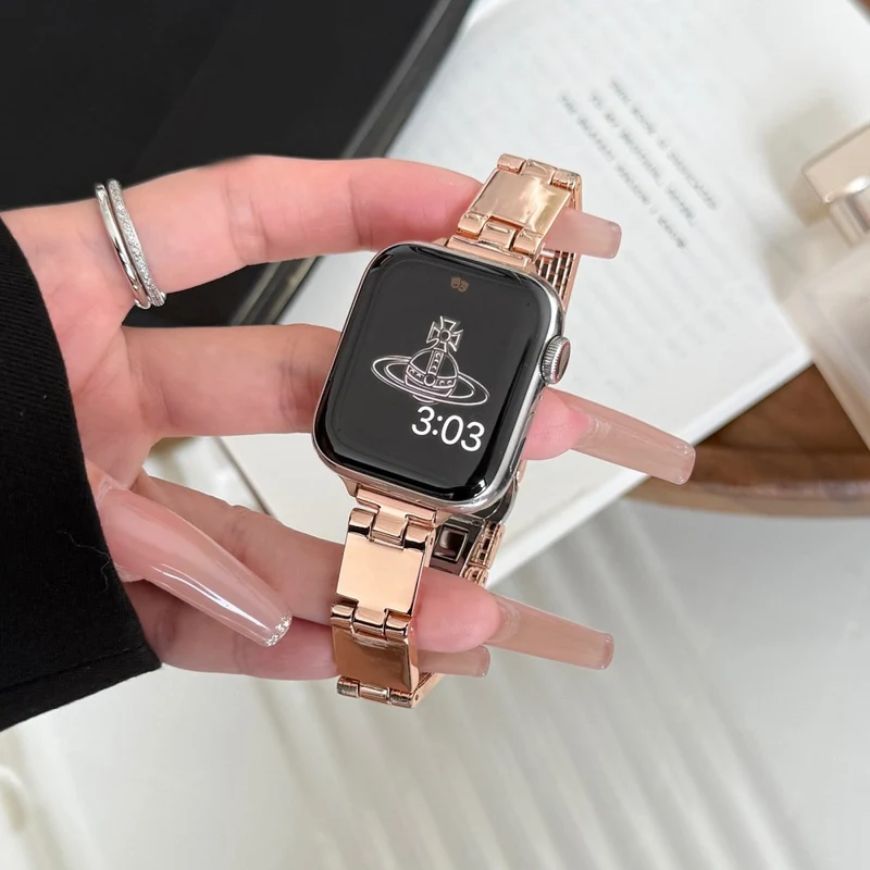 Unglaublich Haltbar Apple Smartwatch Metall Universell Armband