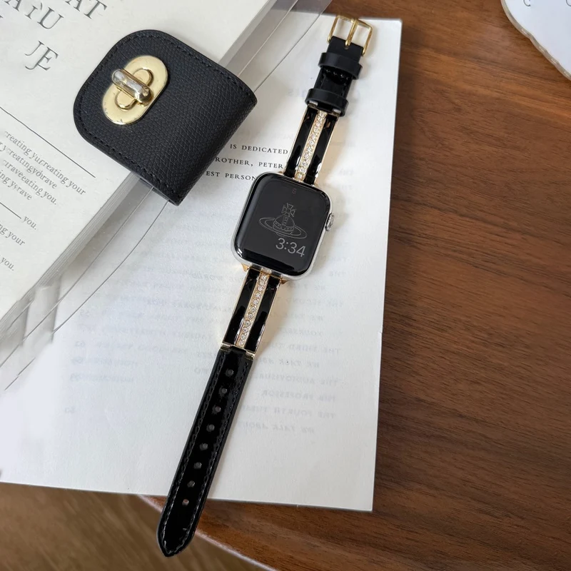 Unglaublich Widerstandsfähig Apple Smartwatch Kunstleder Universell Armband