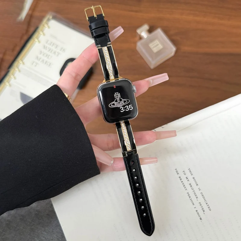 Unglaublich Widerstandsfähig Apple Smartwatch Kunstleder Universell Armband