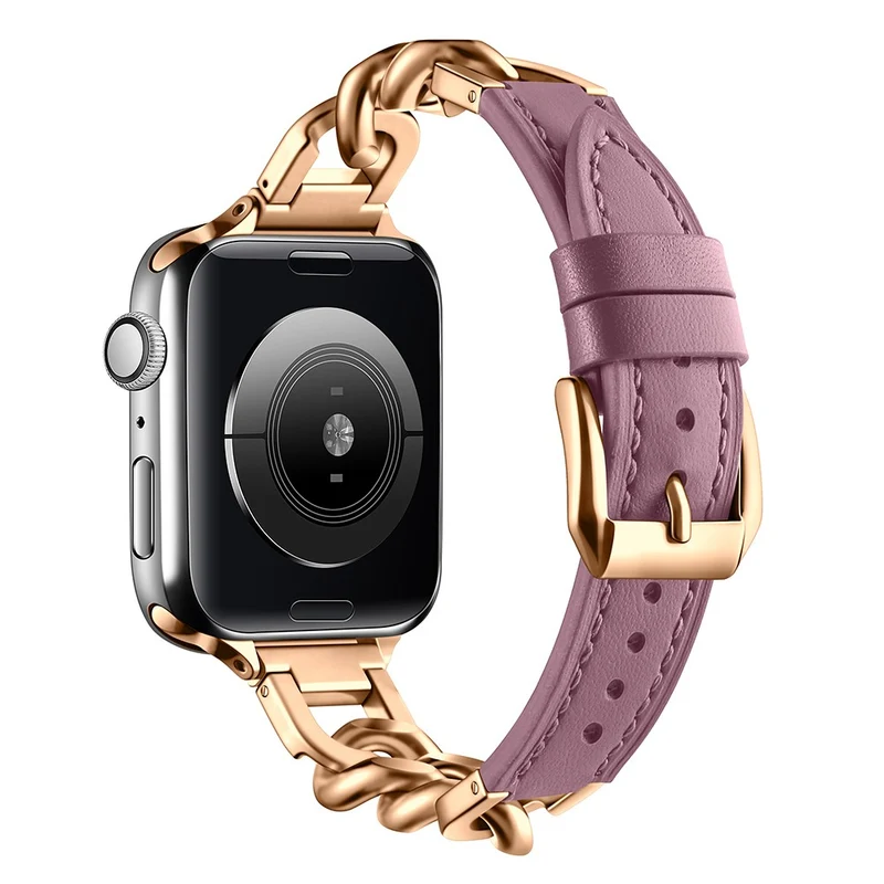 Unglaublich Haltbar Apple Smartwatch Echtes Leder Universell Armband