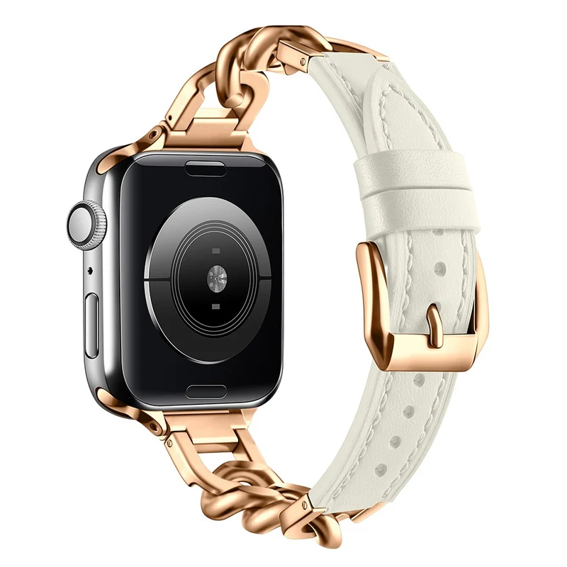 Unglaublich Haltbar Apple Smartwatch Echtes Leder Universell Armband