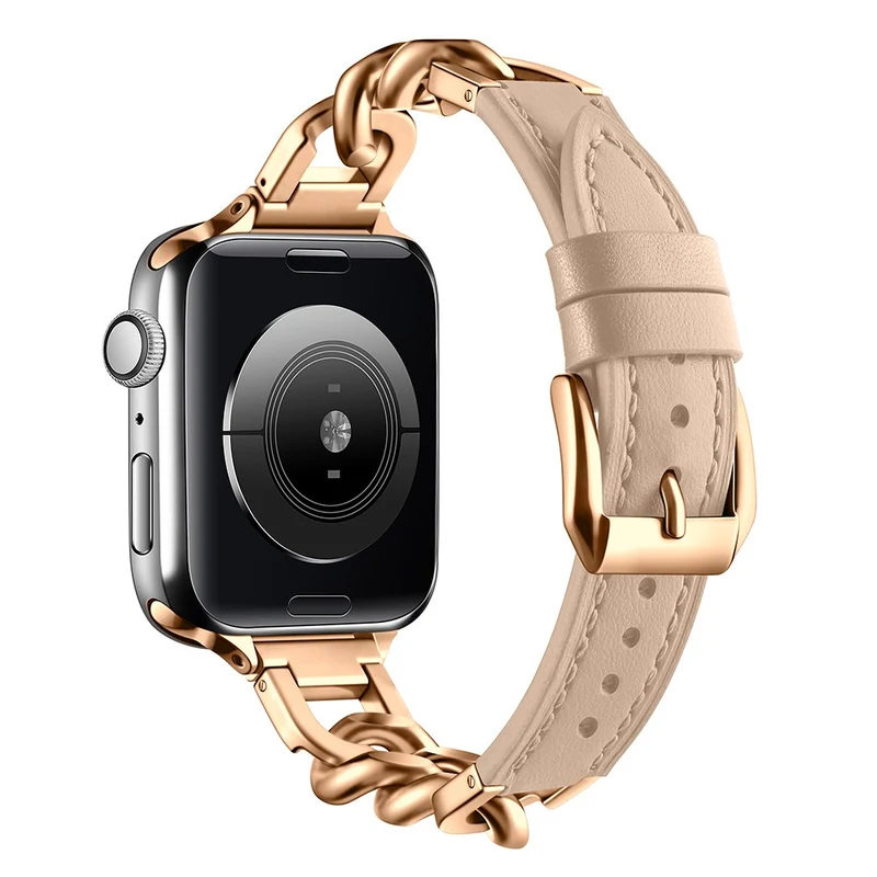 Unglaublich Haltbar Apple Smartwatch Echtes Leder Universell Armband