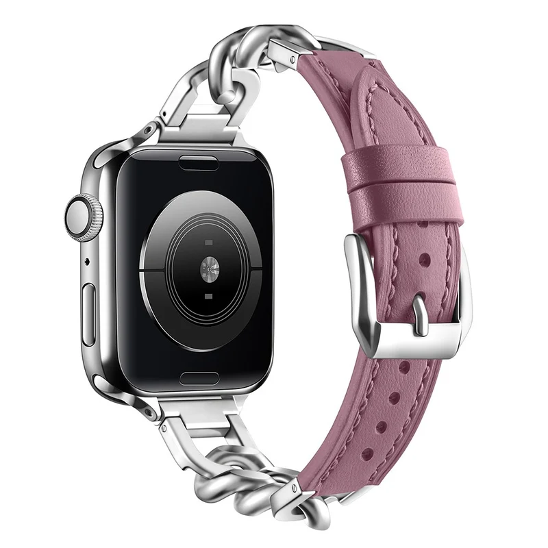 Unglaublich Haltbar Apple Smartwatch Echtes Leder Universell Armband