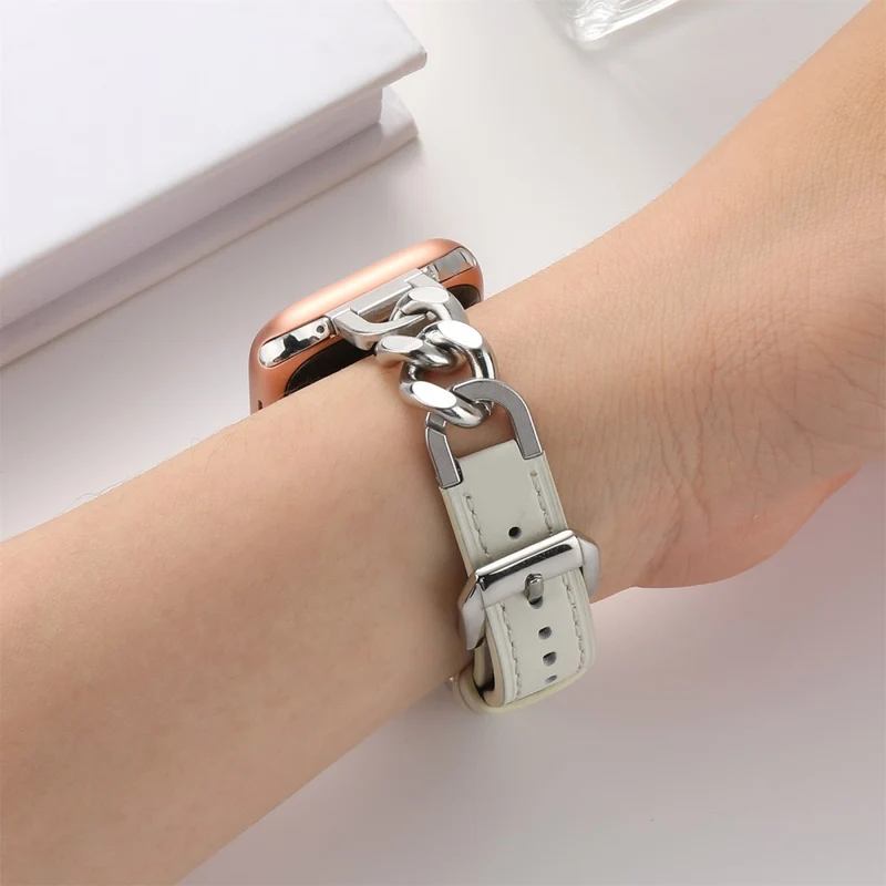 Unglaublich Haltbar Apple Smartwatch Echtes Leder Universell Armband