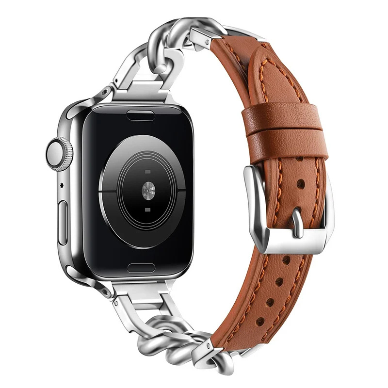 Unglaublich Haltbar Apple Smartwatch Echtes Leder Universell Armband