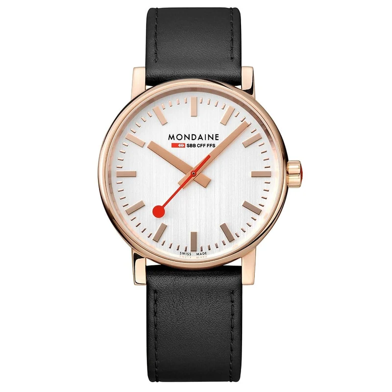 Mondaine evo2 MSE.40112.LB Herrenuhr Unisex Schwarz • Saphirglas • Swiss Made