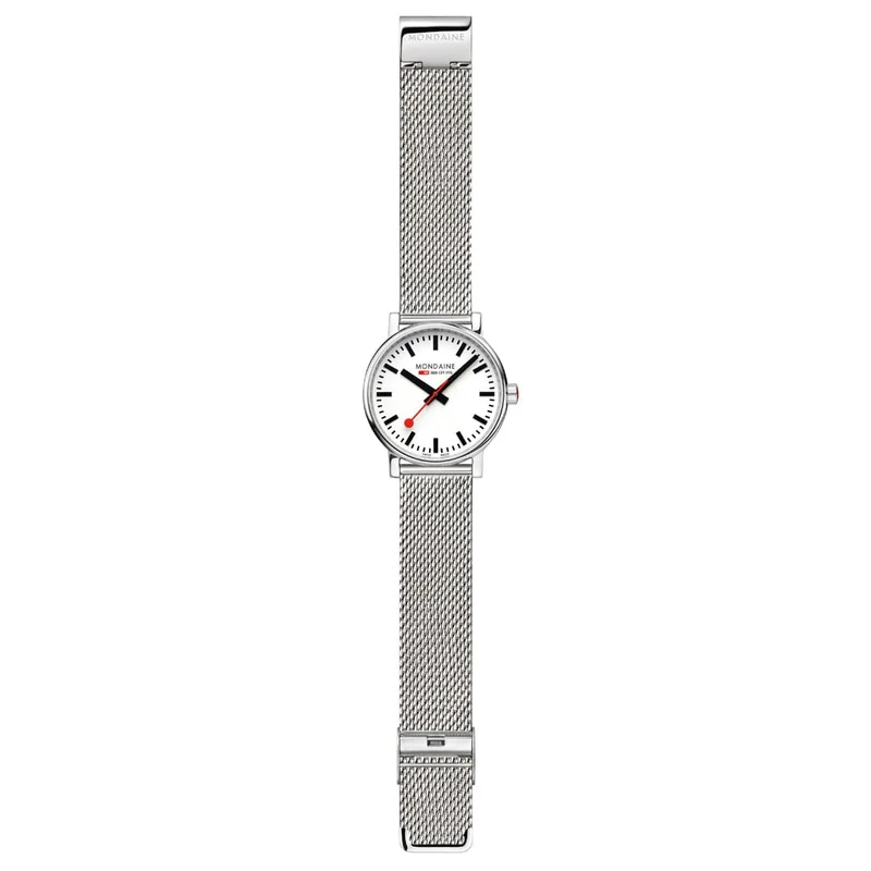 Mondaine evo2 MSE.40110.SM Herrenuhr Silber • Saphirglas • Swiss Made