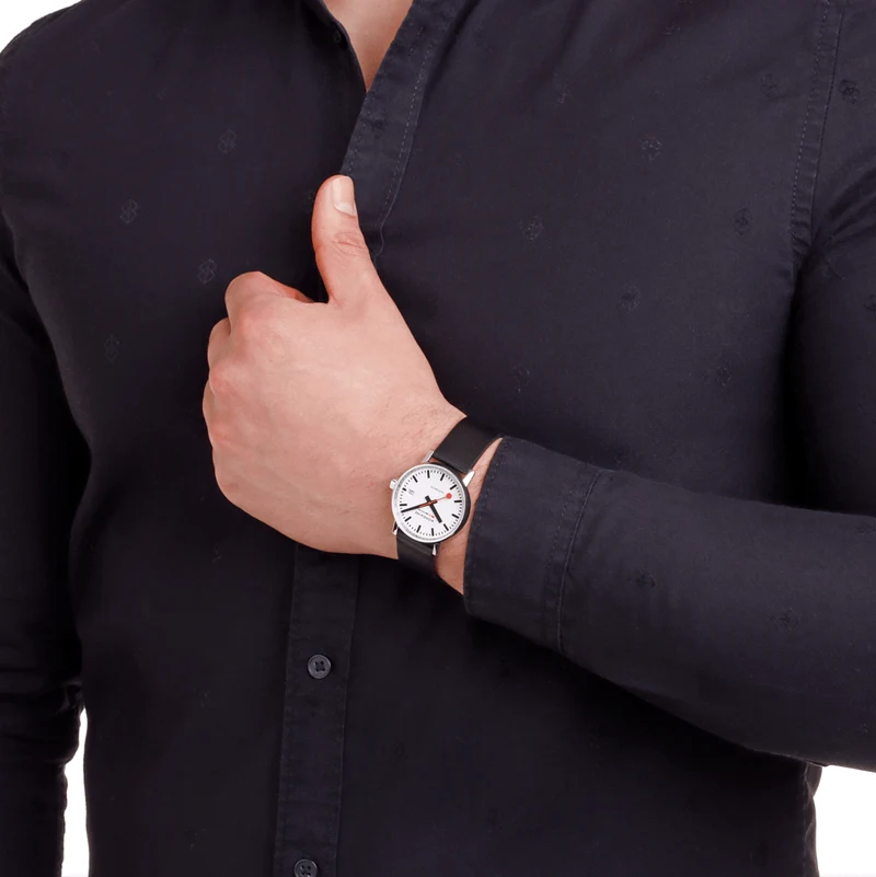 Mondaine evo2 MSE.35610.LBV Damenuhr Schwarz • Automatikwerk Sellita SW 220-1 • Saphirglas