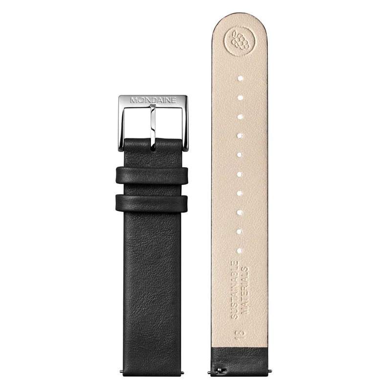 Mondaine evo2 MSE.35610.LBV Damenuhr Schwarz • Automatikwerk Sellita SW 220-1 • Saphirglas