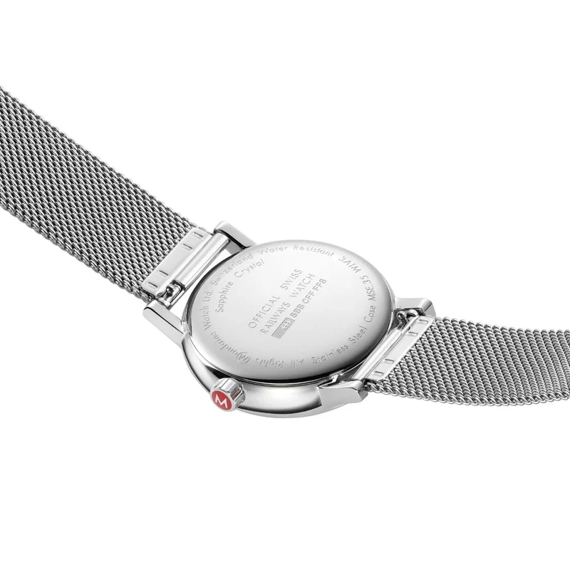 Mondaine evo2 MSE.35130.SM Damenuhr Rosa • Saphirglas • Schweizer Quarzwerk