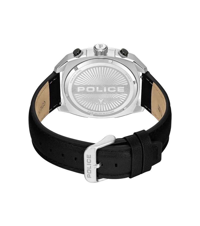 Police Portland PEWGF00814X1 Herrenuhr Silber • Multifunktions-Chronograph • Squircle-Gehäuse