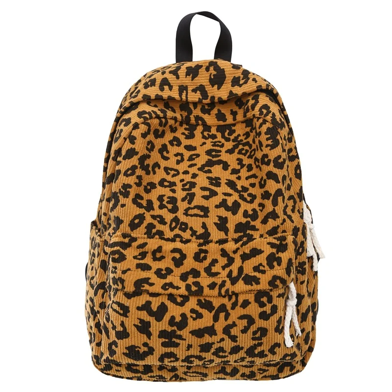 Stilvolle Leoparden-Print Cordura Rucksack
