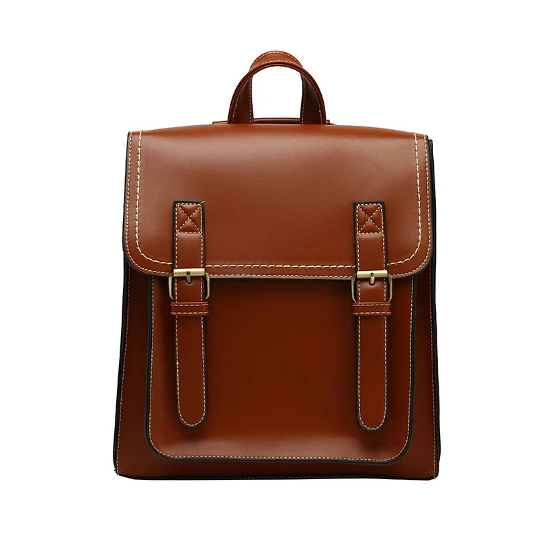 Strukturierter Leder-Rucksack