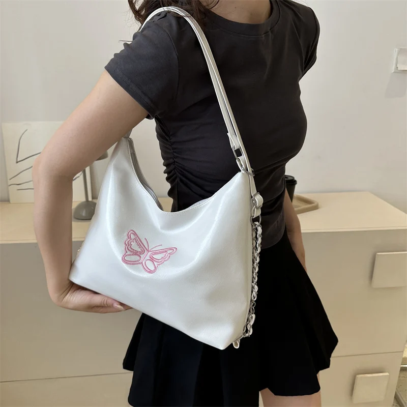 Schmetterling-gestickte lässige Handtasche