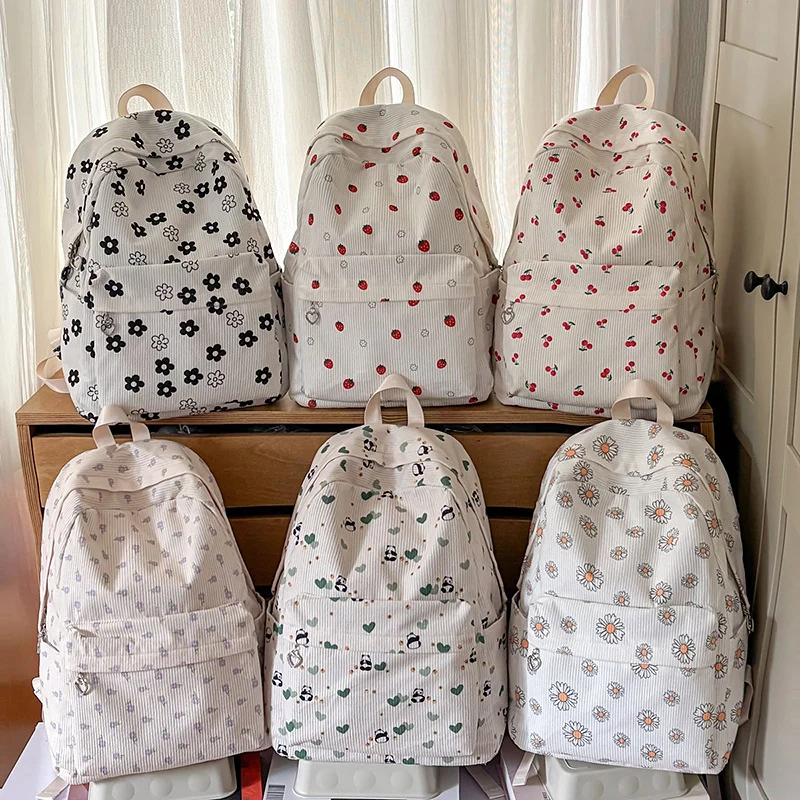Blumengemusterter Freizeitrucksack Karnz