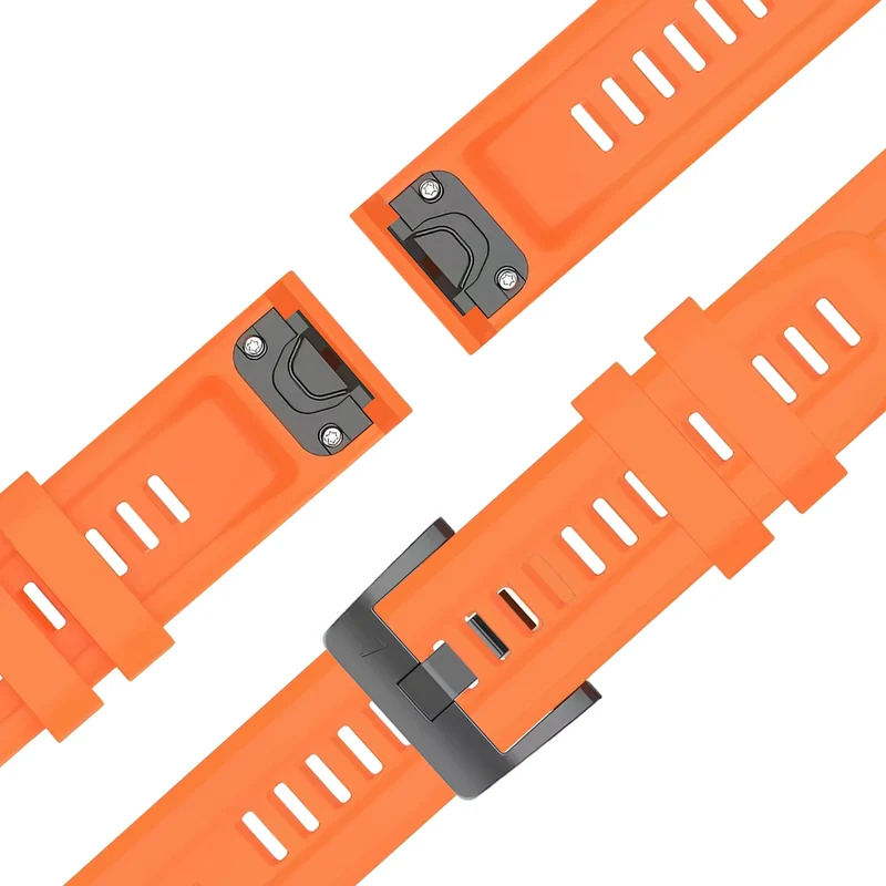 Bandz Garmin Fenix 9 - 43mm Silikonarmband 'Classic' (Orange)