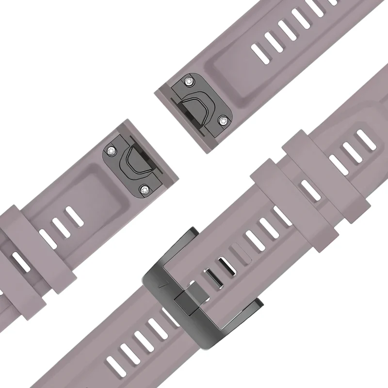 Bandz Garmin Fenix 9 Pro - 43mm Silikonarmband 'Classic' (Lavendel Grau)