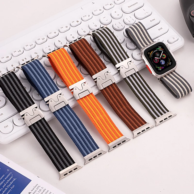Absolut Modisch Apple Smartwatch Nylon Universell Armband