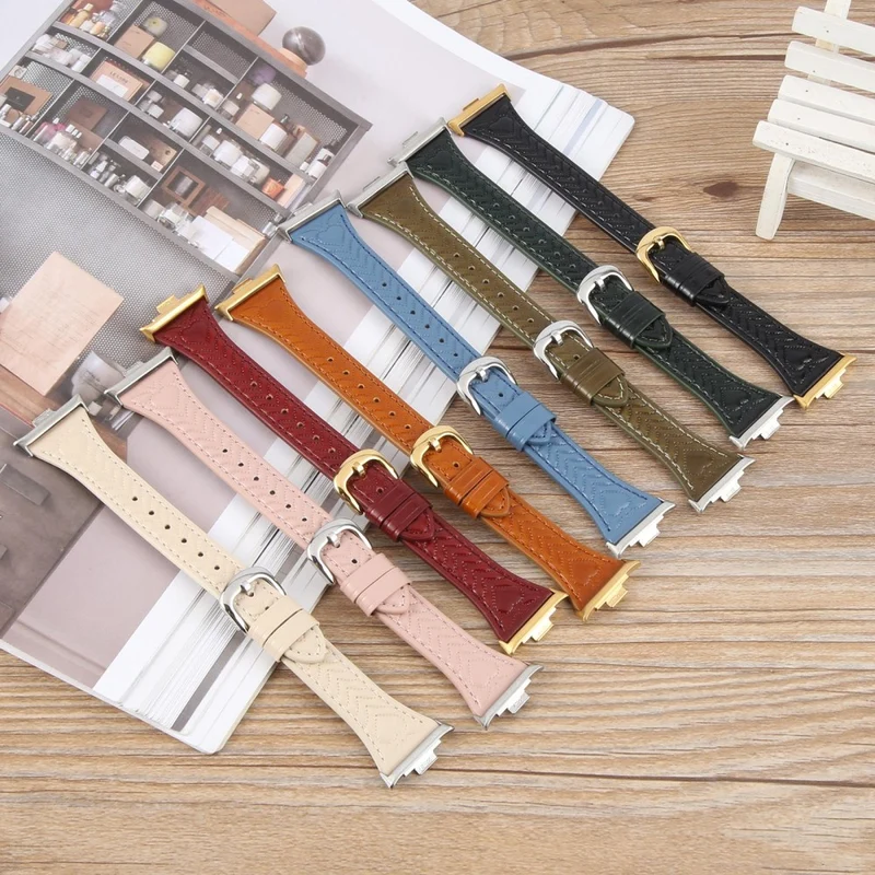 Super Elegant Xiaomi Smartwatch Echtes Leder Universell Armband