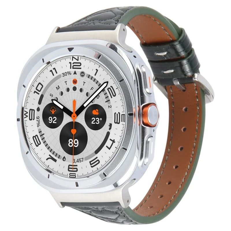 Sehr Angenehm Samsung Galaxy Watch Ultra 47mm Echtes Leder Armband