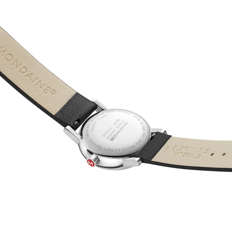 Mondaine evo2 MSE.30210.LBV Damenuhr Schwarz • Saphirglas • Swiss Made