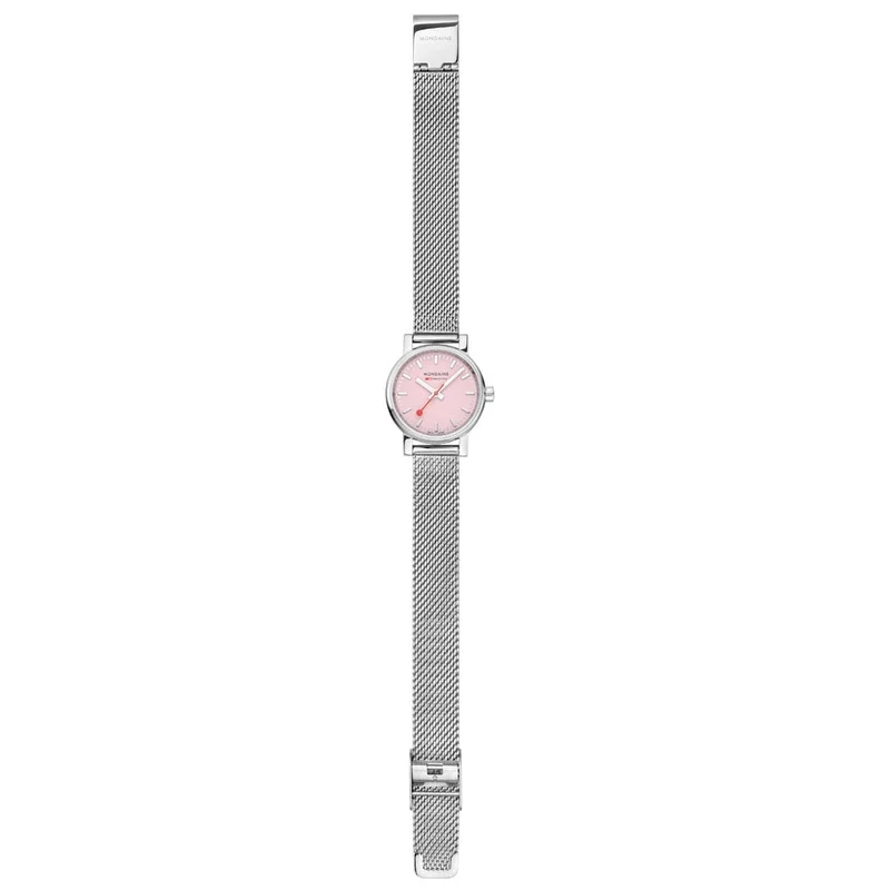 Mondaine evo2 MSE.26130.SM Damenuhr Rosa • Saphirglas • Schweizer Quarzwerk