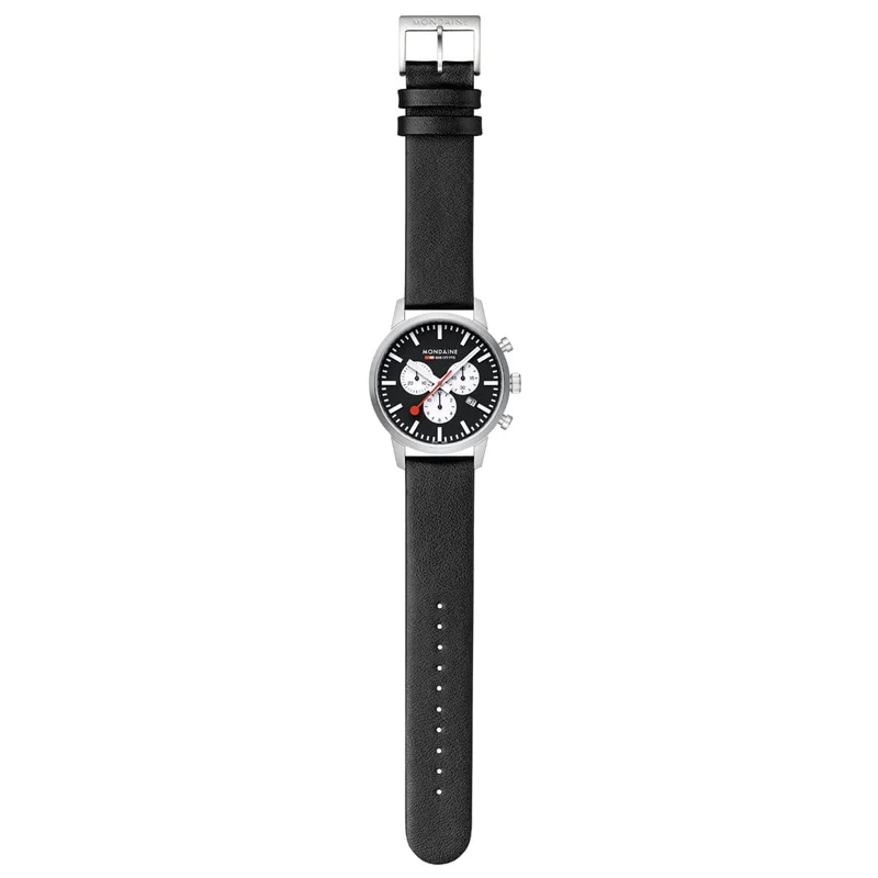 Mondaine Neo MSD.41420.LBV Herrenuhr Schwarz • Saphirglas • Quarz-Chronograph