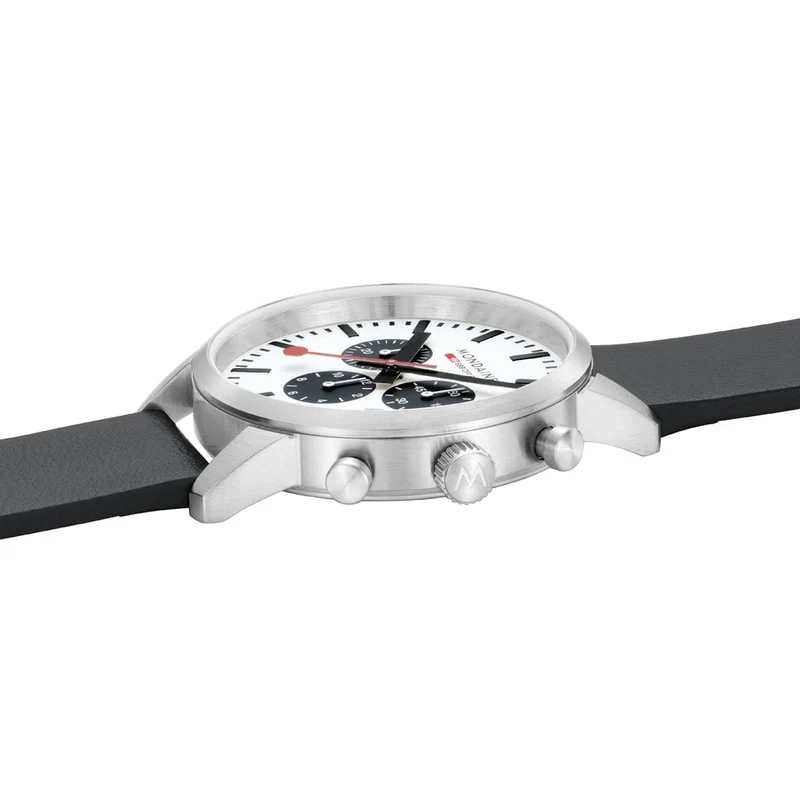 Mondaine Neo MSD.41410.LBV Herrenuhr Schwarz • Saphirglas • Quarz-Chronograph
