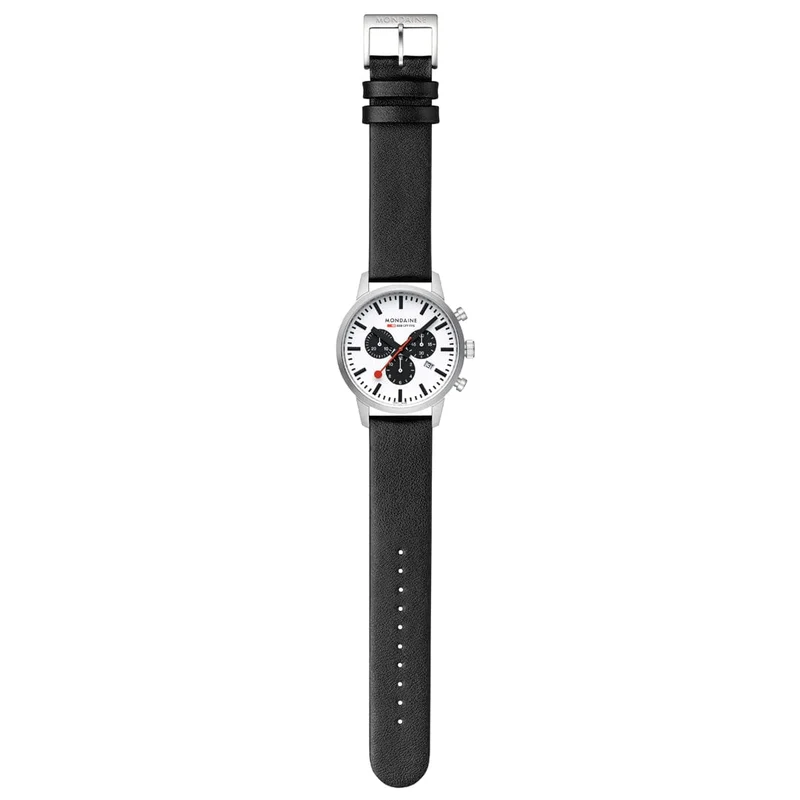 Mondaine Neo MSD.41410.LBV Herrenuhr Schwarz • Saphirglas • Quarz-Chronograph