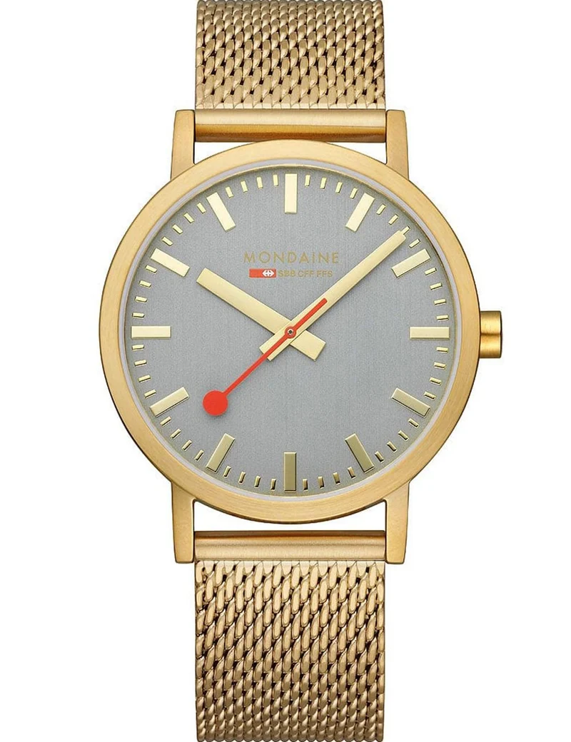 Mondaine Classic A660.30360.80SBM Herrenuhr Grau • Schweizer Quarzwerk • Mineralglas