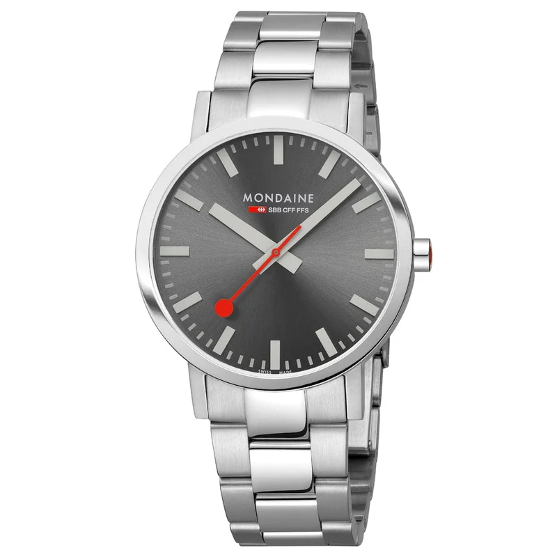 Mondaine Classic A660.30360.81SBJ Herrenuhr Silber • Saphirglas mit Antireflexbeschichtung • Swiss Made Quarzwerk
