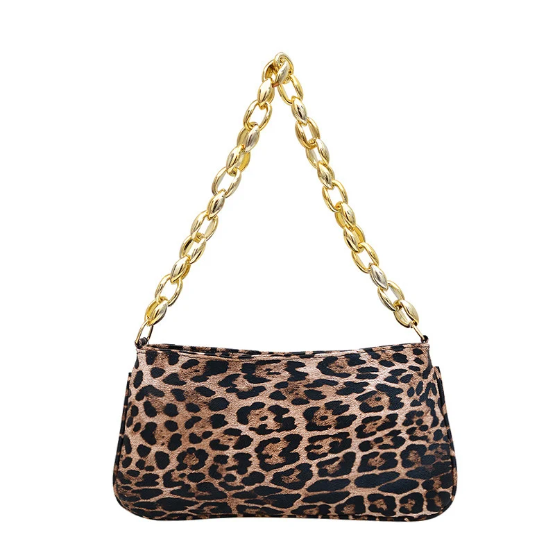 Tiered Abend Clutch mit Animal Print