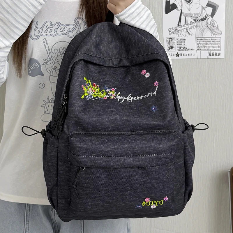 Blumenbestickter Rucksack Karnz 1791206093