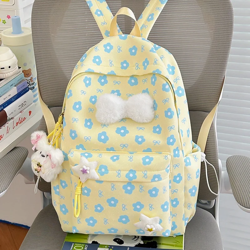 Blumenverzierte gemusterte Rucksack Karnz