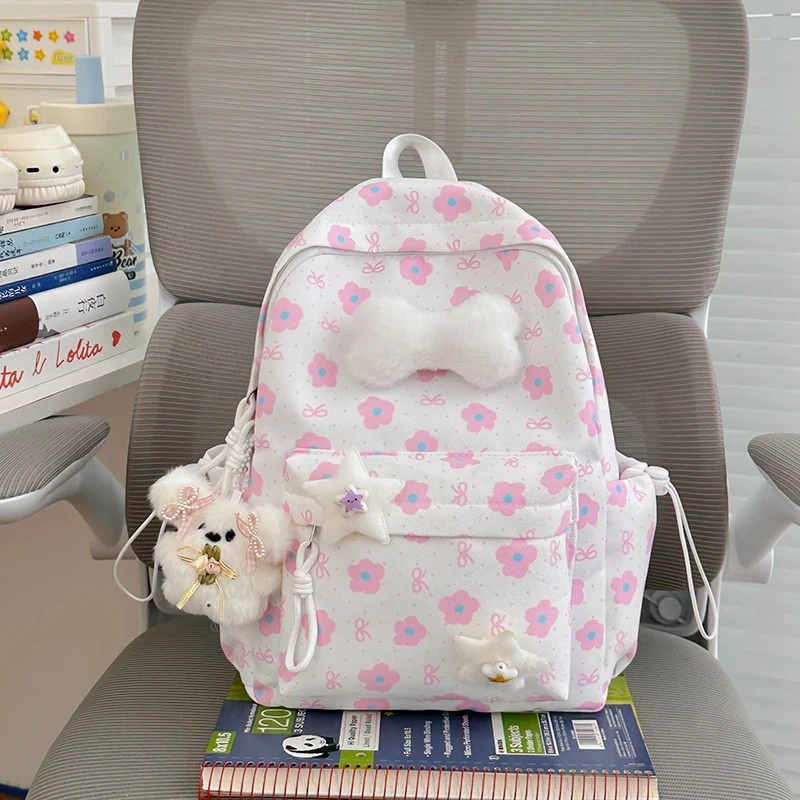 Blumenverzierte gemusterte Rucksack Karnz