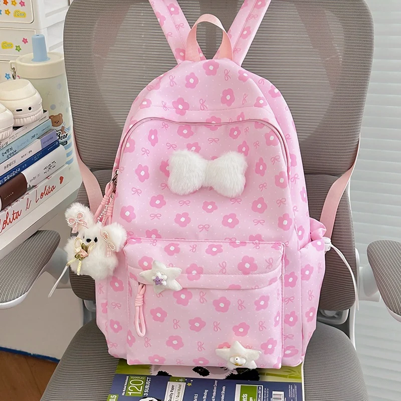 Blumenverzierte gemusterte Rucksack Karnz