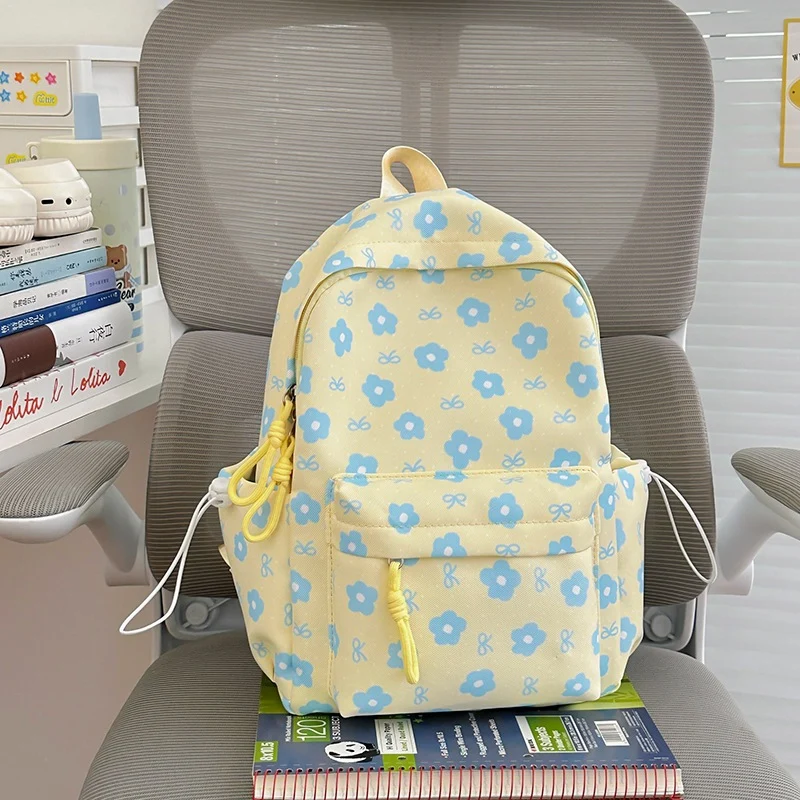 Blumenverzierte gemusterte Rucksack Karnz