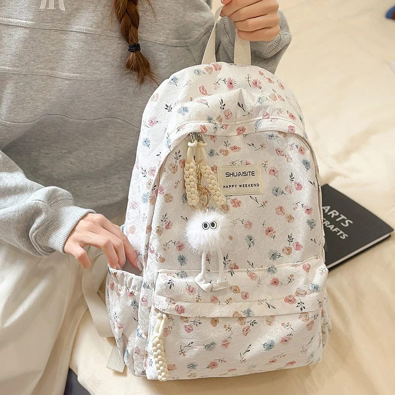 Blumenverzierte Rucksack Karnz