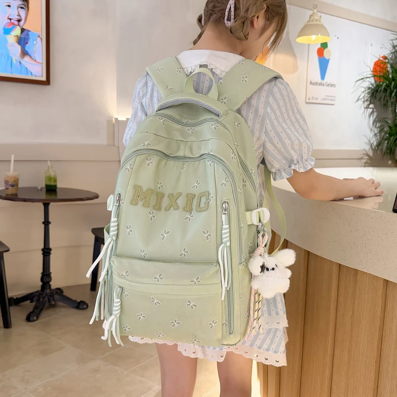 Floral Applikation Stylischer Rucksack Karnz