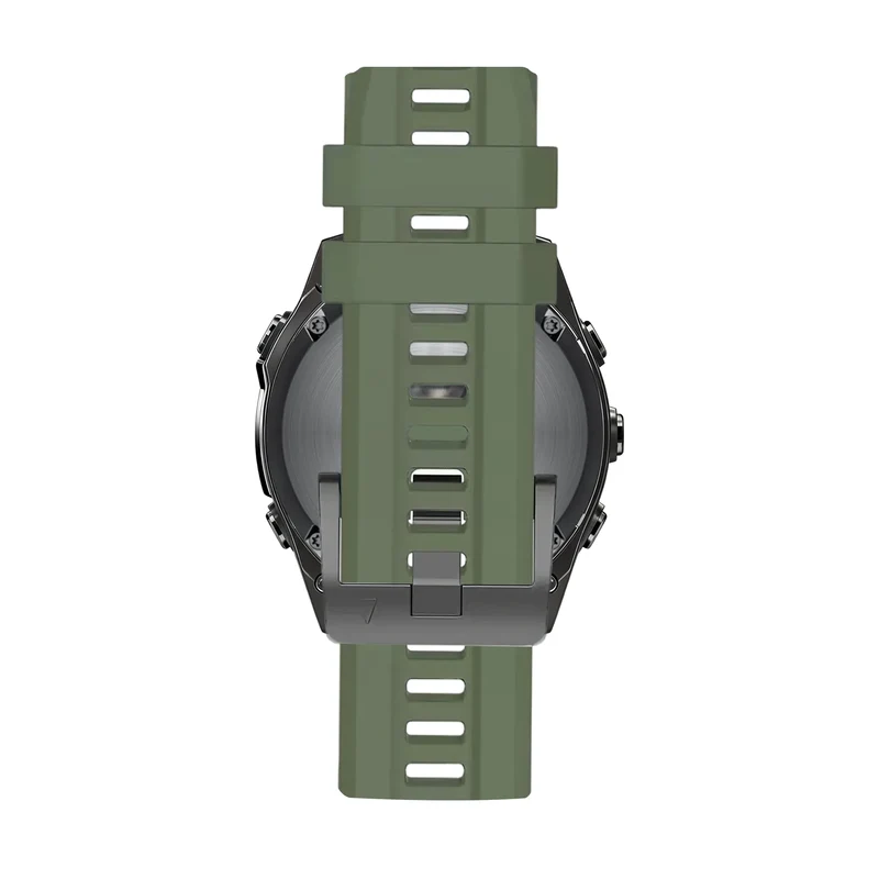 Bandz Garmin Fenix 9 Pro - 43mm Silikonarmband 'Classic' (Armeegrün)
