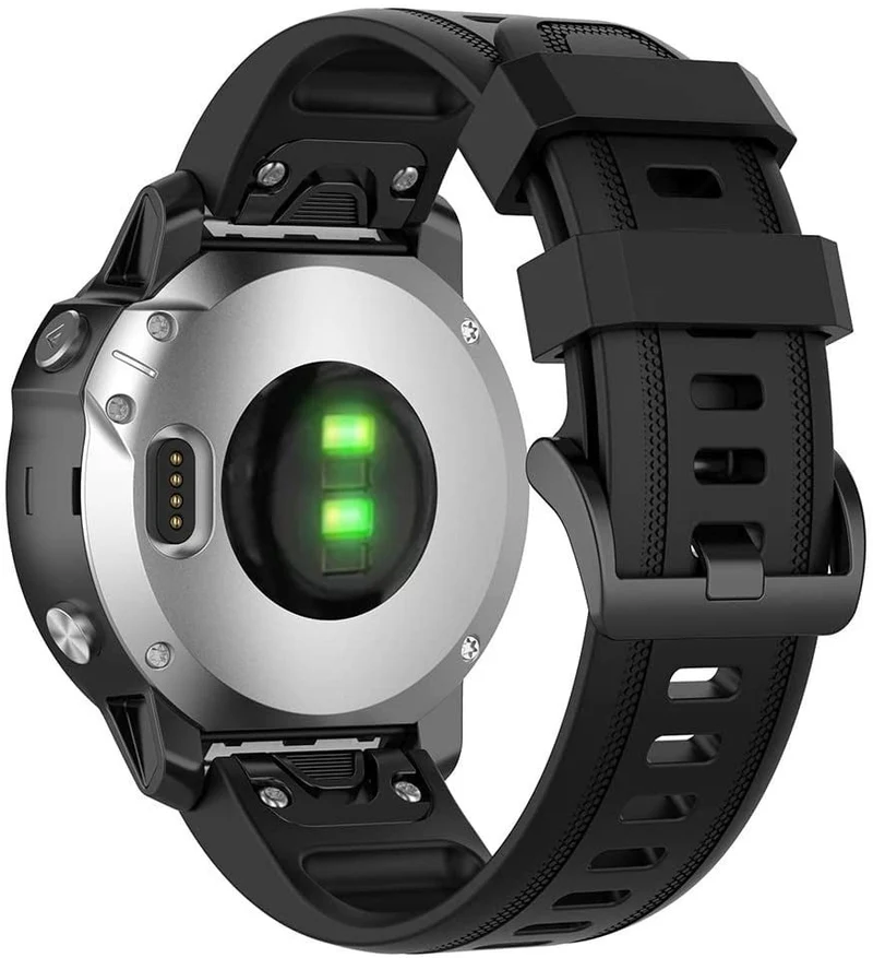 Garmin Fenix 9 Pro - 43mm Silikonarmband (Schwarz)