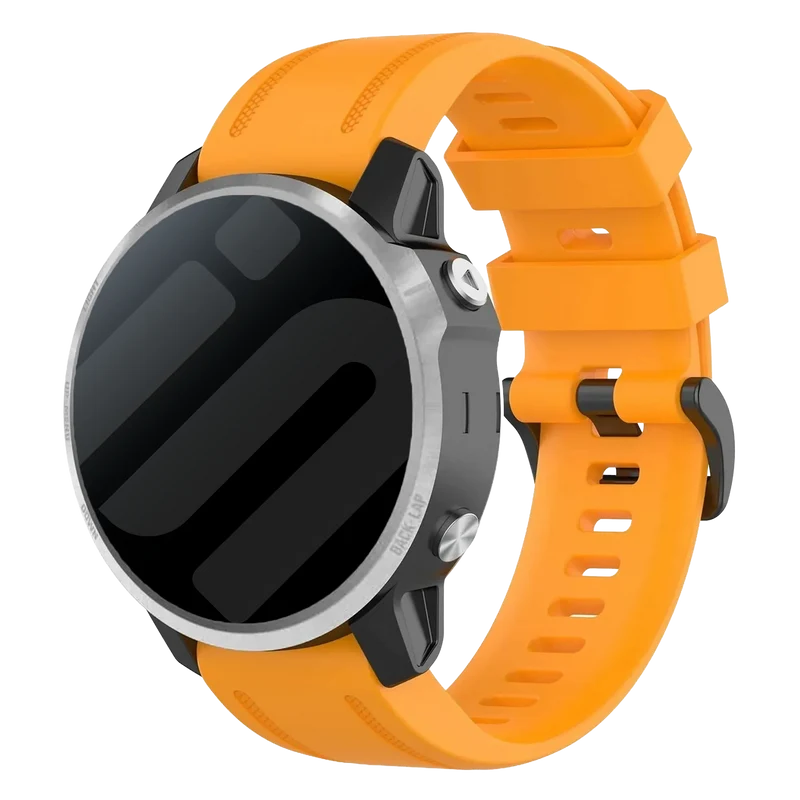 Garmin Fenix 9 Pro - 43mm Silikonarmband (Orange)